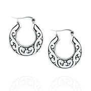 Zilveren oorbellen, oosterse stijl