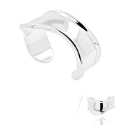 Zilveren golf manchetarmband